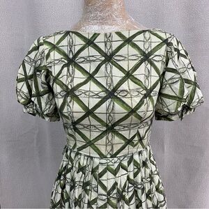 Vintage Tiki Dress Tropical Bamboo